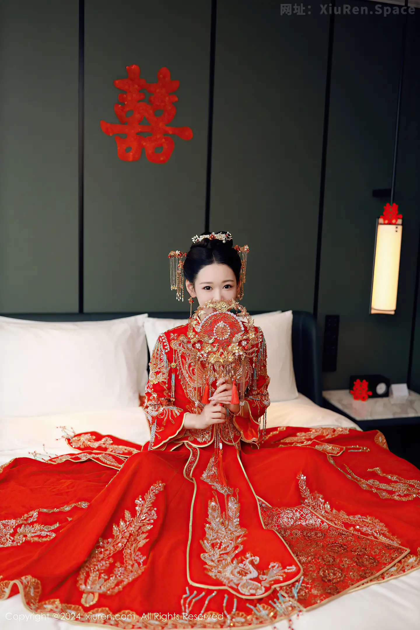 图片[6]-[XiuRen秀人网]VOL.8972 模特唐安琪性感红色新娘服饰露红色内衣配超薄肉丝撩人诱惑写真79P-秀人网官方网站